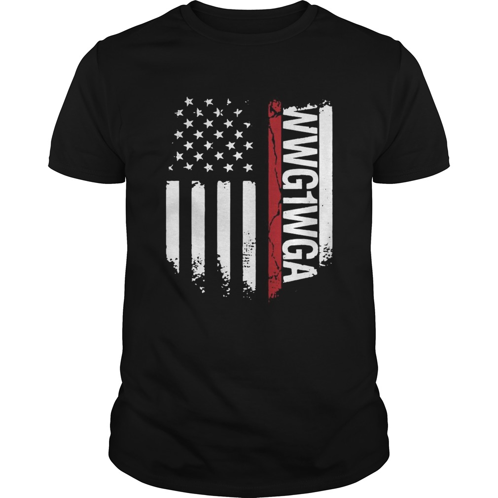 WWG1WGA American Flag shirt