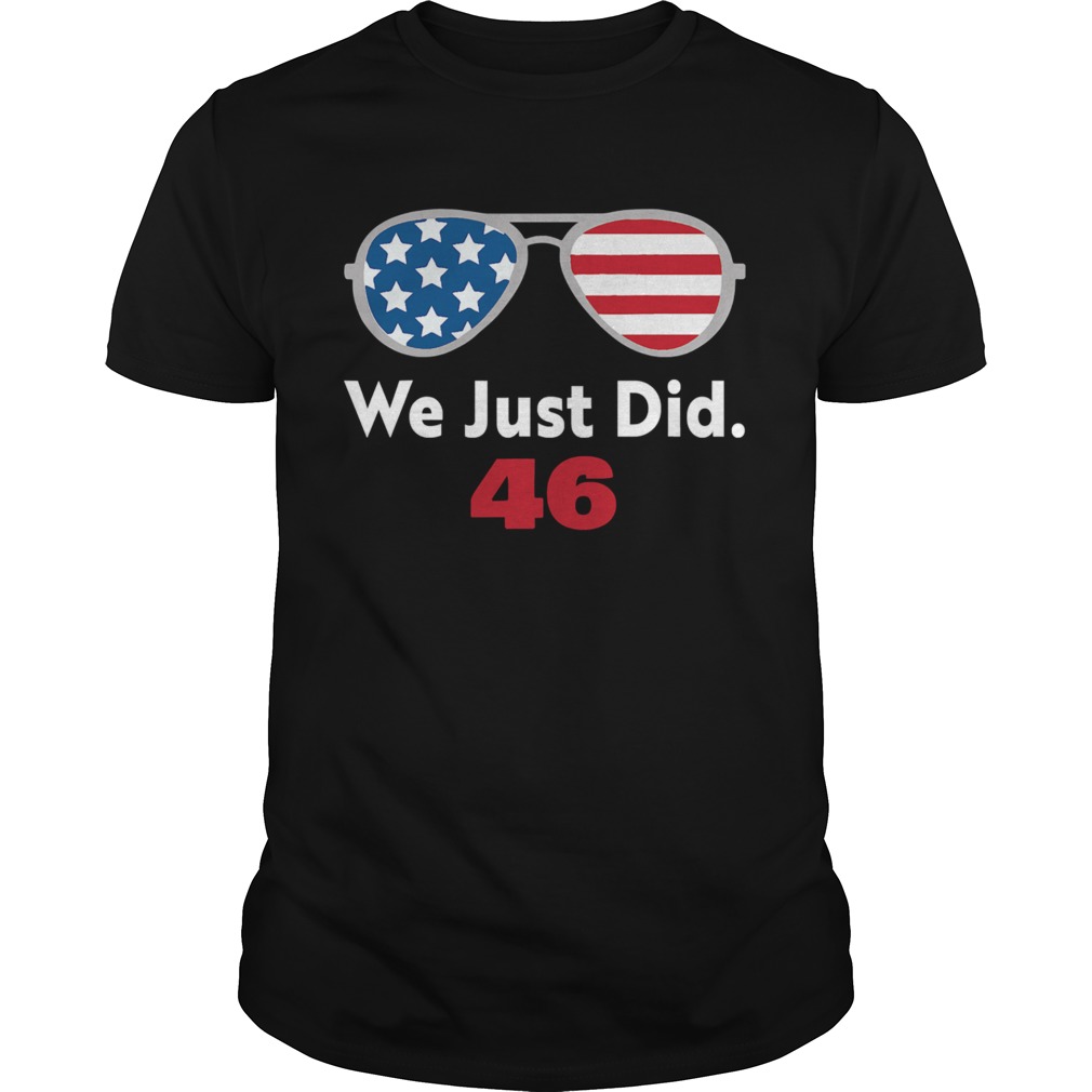 We just did 46 aviator sunglasses american flag shirt