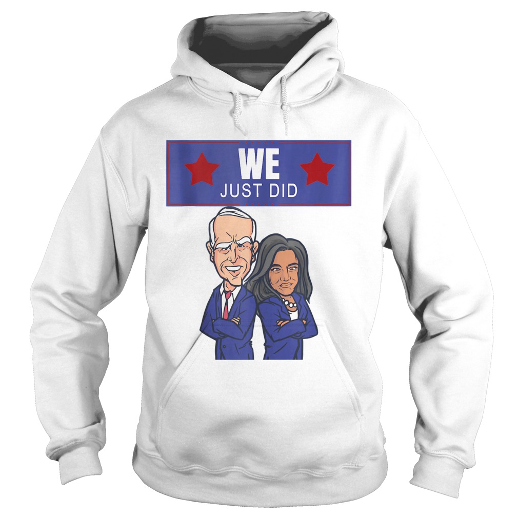 We just did joe biden kamala harris caricature  Hoodie