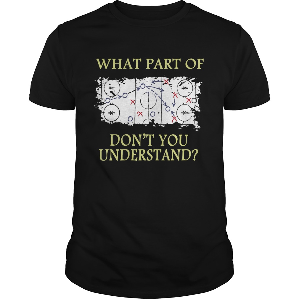 What Part Of Dnt You Understand Hockey Map shirt