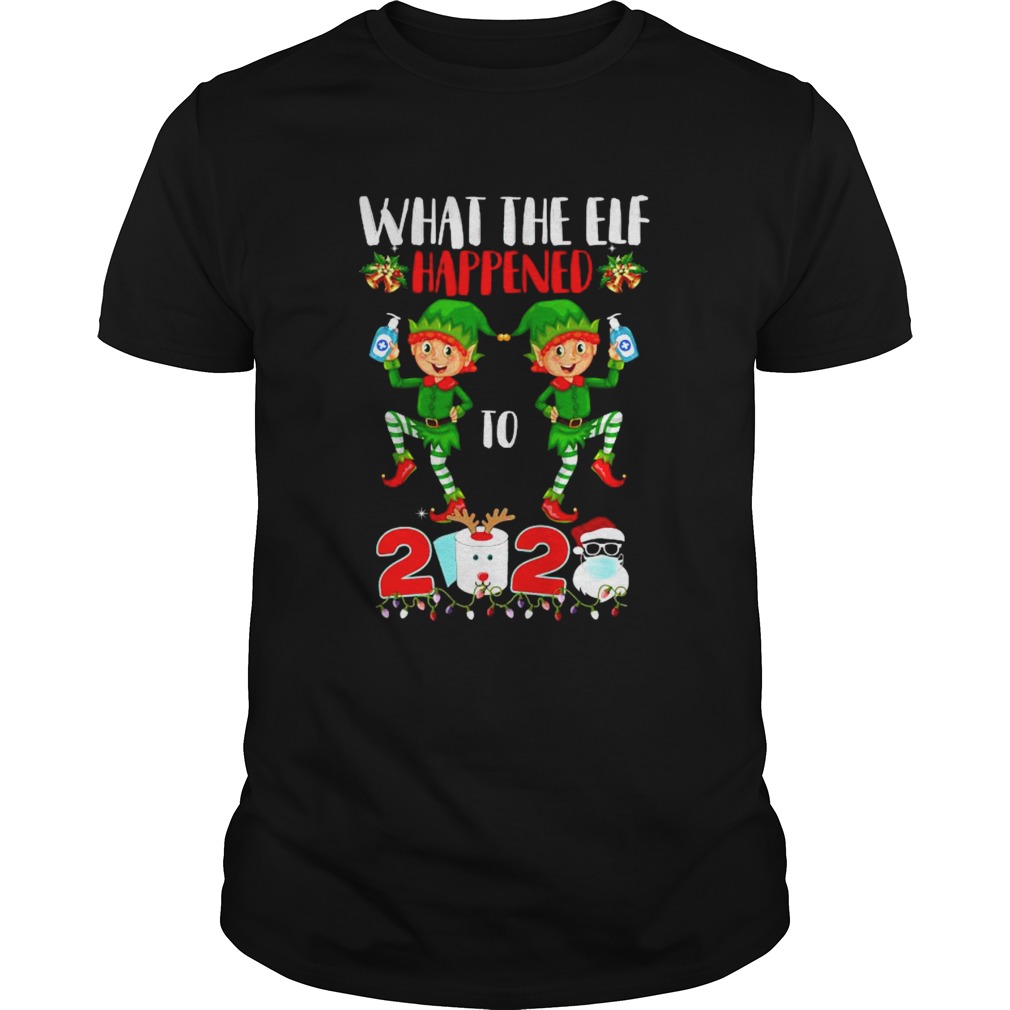 What The Elf Happened To 2020 Toilet Paper Santa Clause Face Mask Merry Christmas shirt