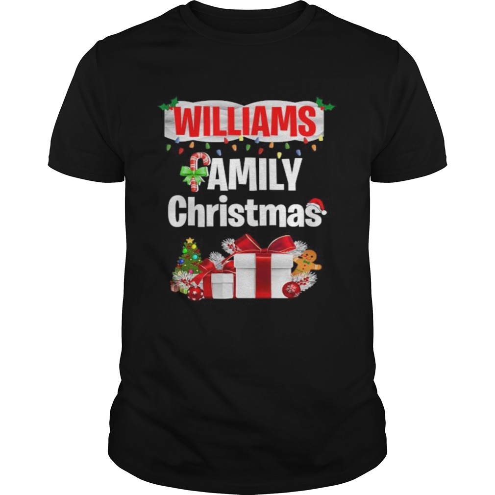 Williams family gift merry christmas 2020  Unisex