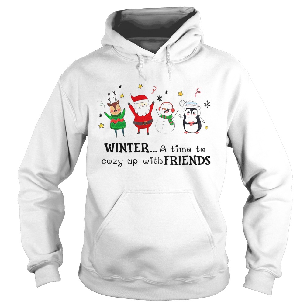 Winter A Time To Cozy Up With Friends Christmas  Hoodie