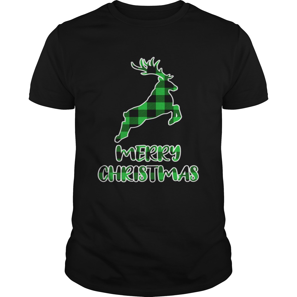 Xmas With Buffalo Plaid Deer shirt