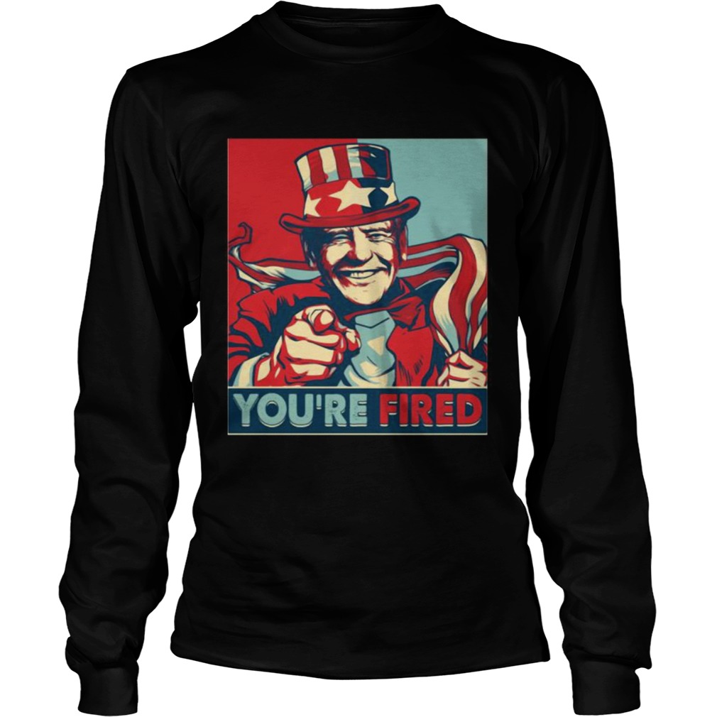 Youre Fired Donald Trump American Flag Election  Long Sleeve