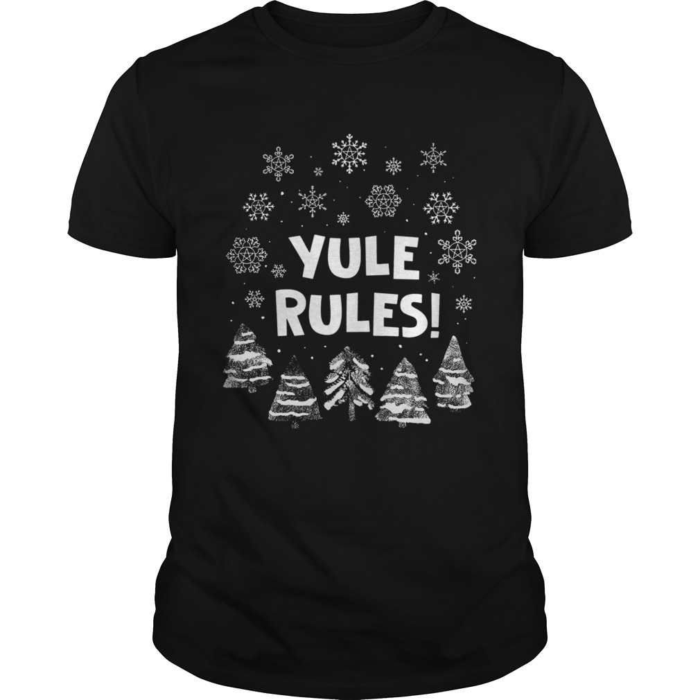 Yule Rules Snow Flower Christmas  Unisex