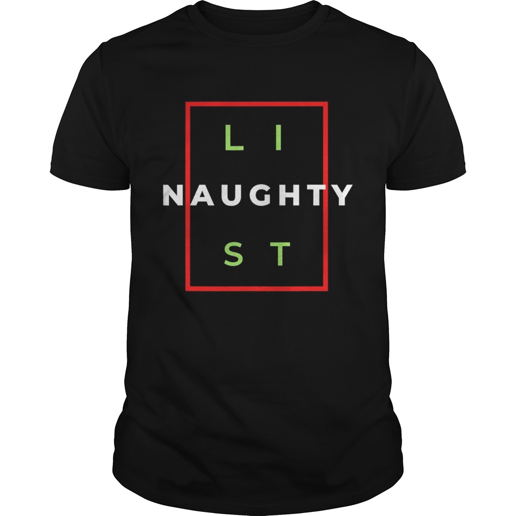 naughty list 2020 shirt