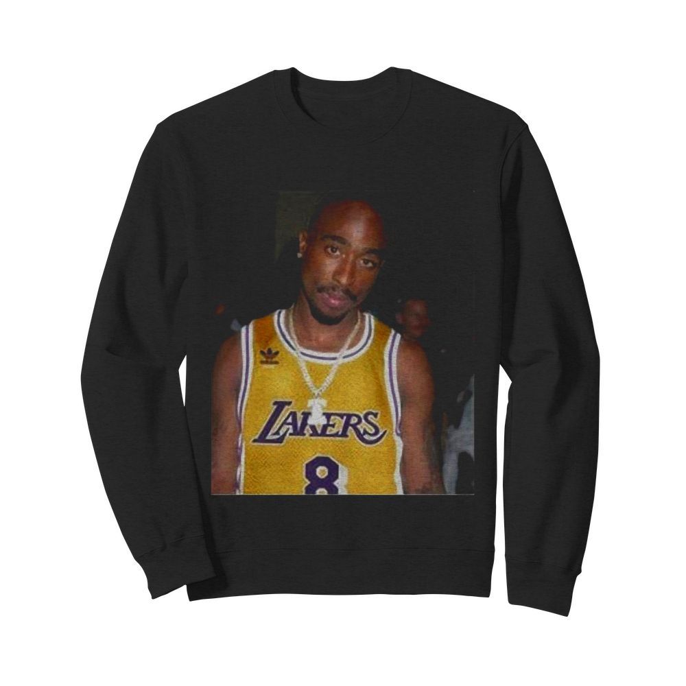 08 Rapper Tupac Shakur Los Angeles Lakers  Unisex Sweatshirt