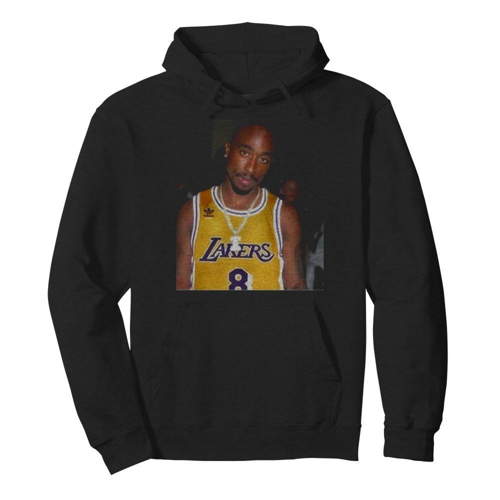 08 Rapper Tupac Shakur Los Angeles Lakers  Unisex Hoodie