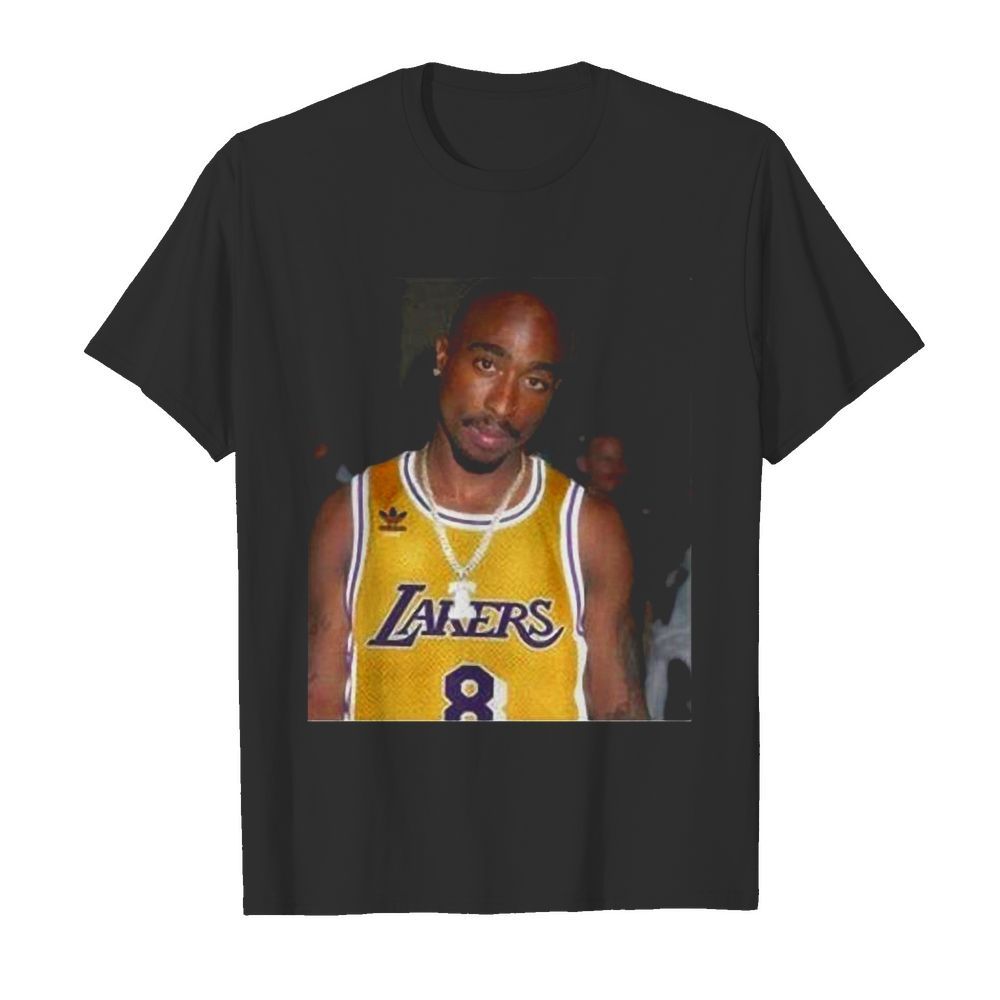 08 Rapper Tupac Shakur Los Angeles Lakers  Classic Men's T-shirt