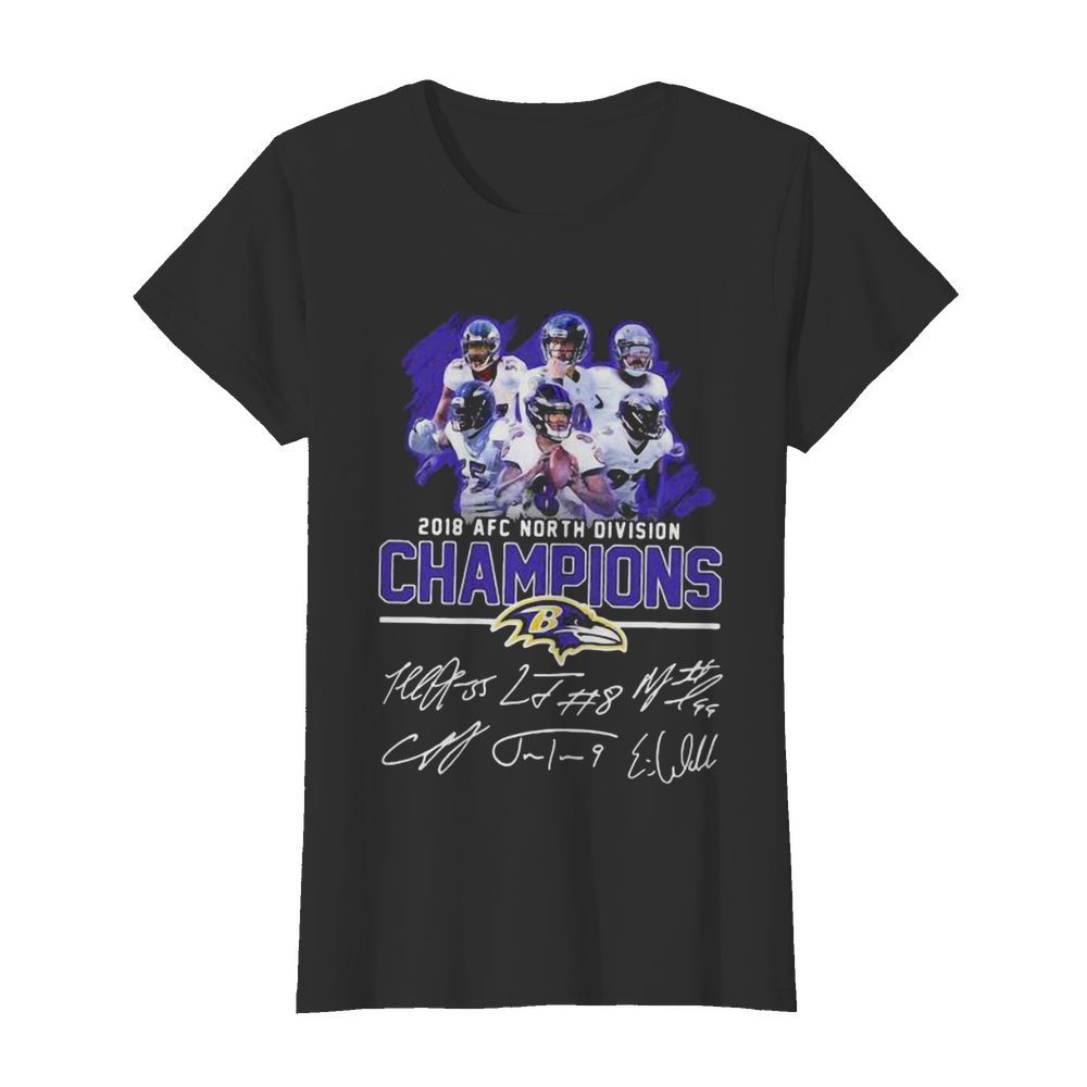 2018 AFC North Division Champions Football Signature  Classic Women's T-shirt