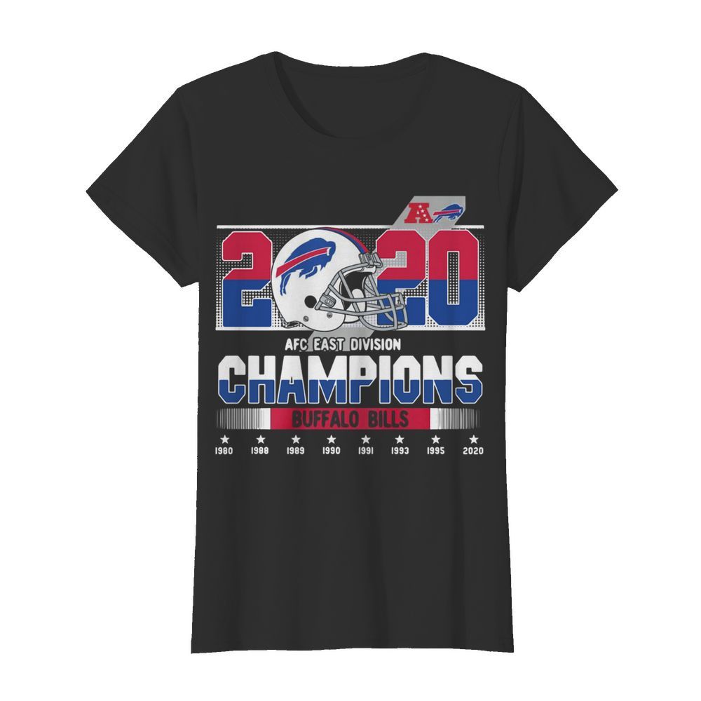 2020 Afc East Division Champions Buffalo Bills 1980 1988 1989 1990  Classic Women's T-shirt