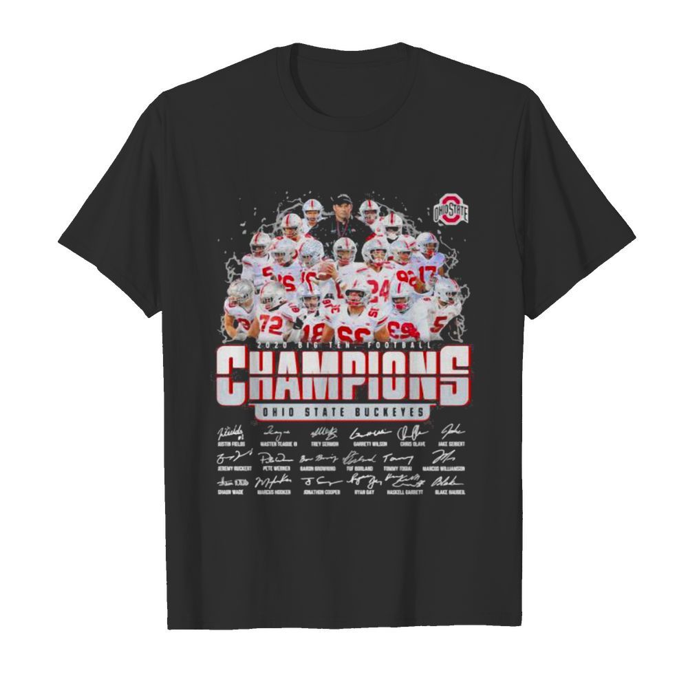 2020 Big Ten Football Champions State Buckeyes Signature shirt