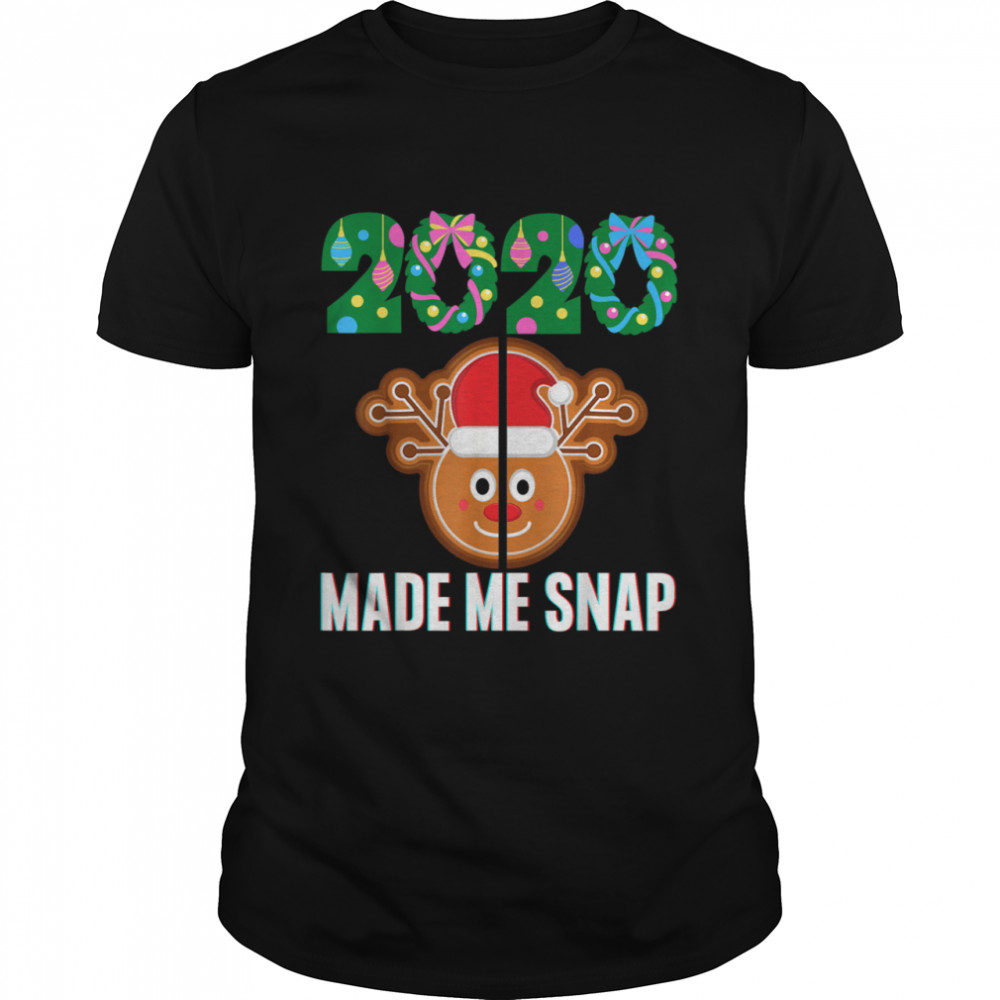 2020 Made Me Snap Christmas Santa Rudolph Ugly Xmas shirt