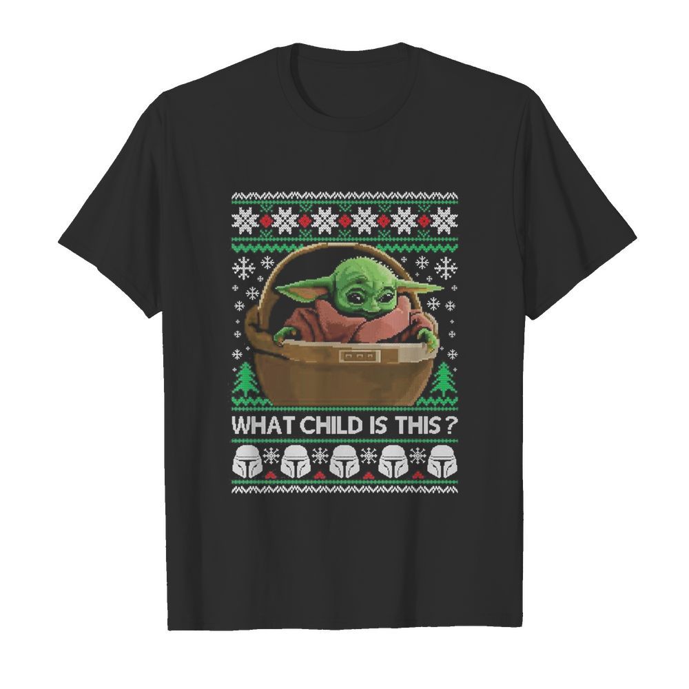 2020 What Child Is This Baby Yoda Funny Christmas shirt