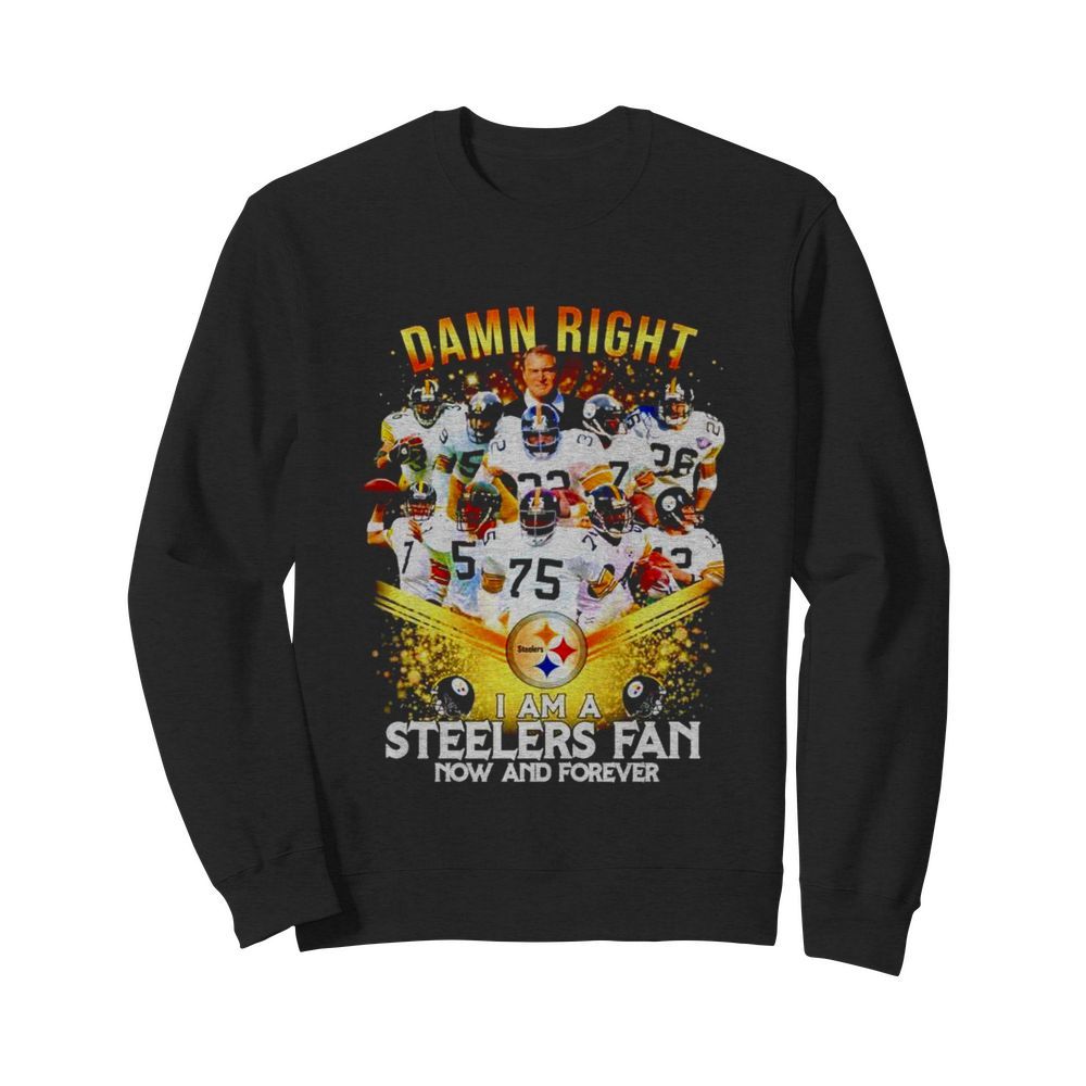 2020 damn right I am a Steelers fan now and forever  Unisex Sweatshirt