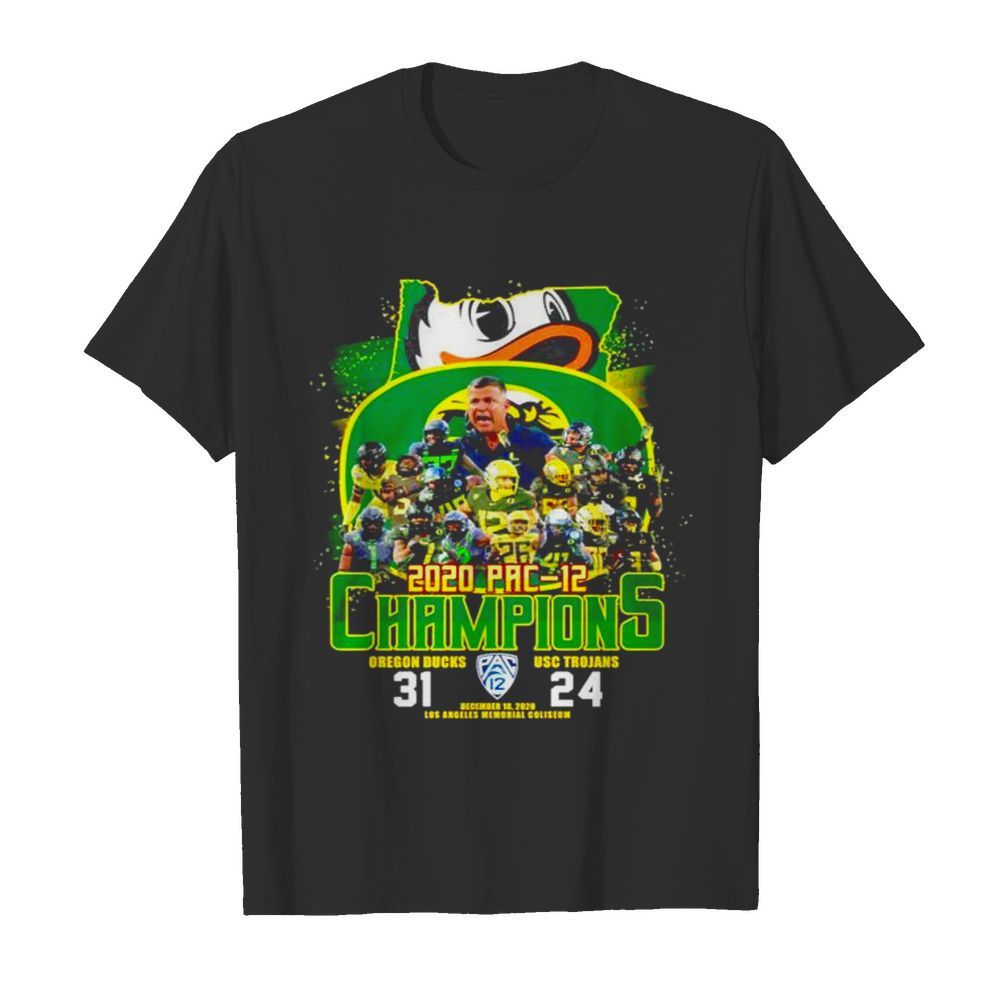 2020 pac 12 champions Oregon Ducks vs USC Trojans shirt