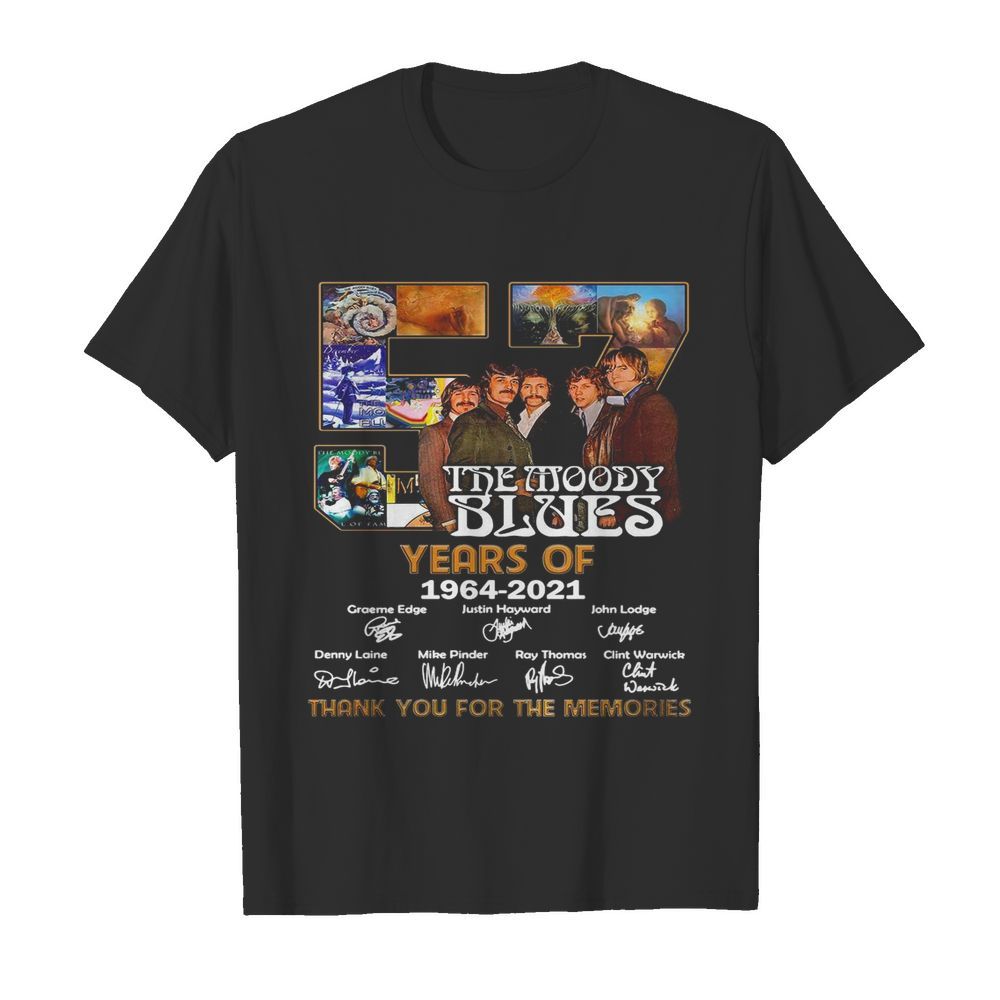 57 The Moody Blues Years Of 1946 2021 Signatures shirt