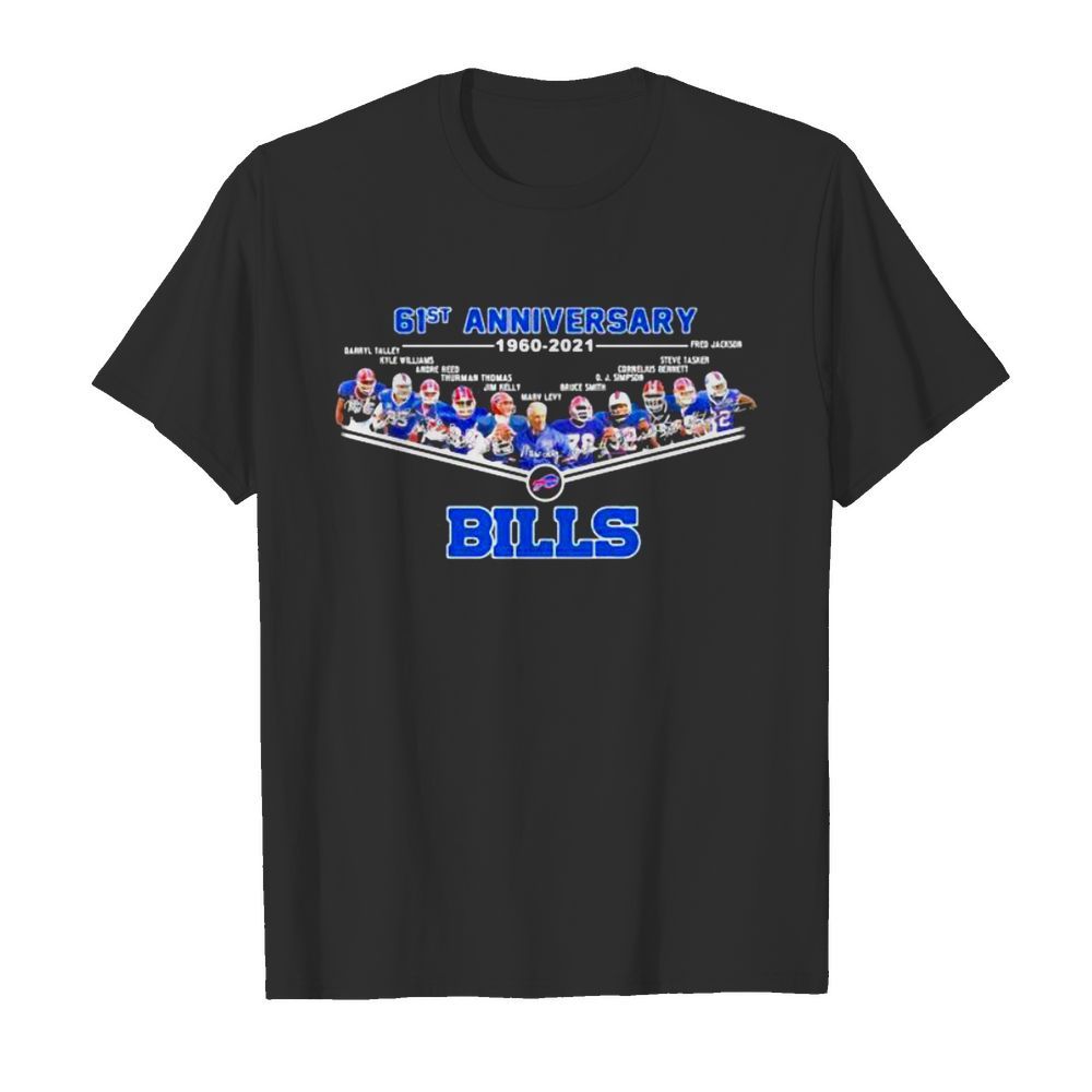 61st Anniversary 1960 2021 Name Team Player Bills Football shirt