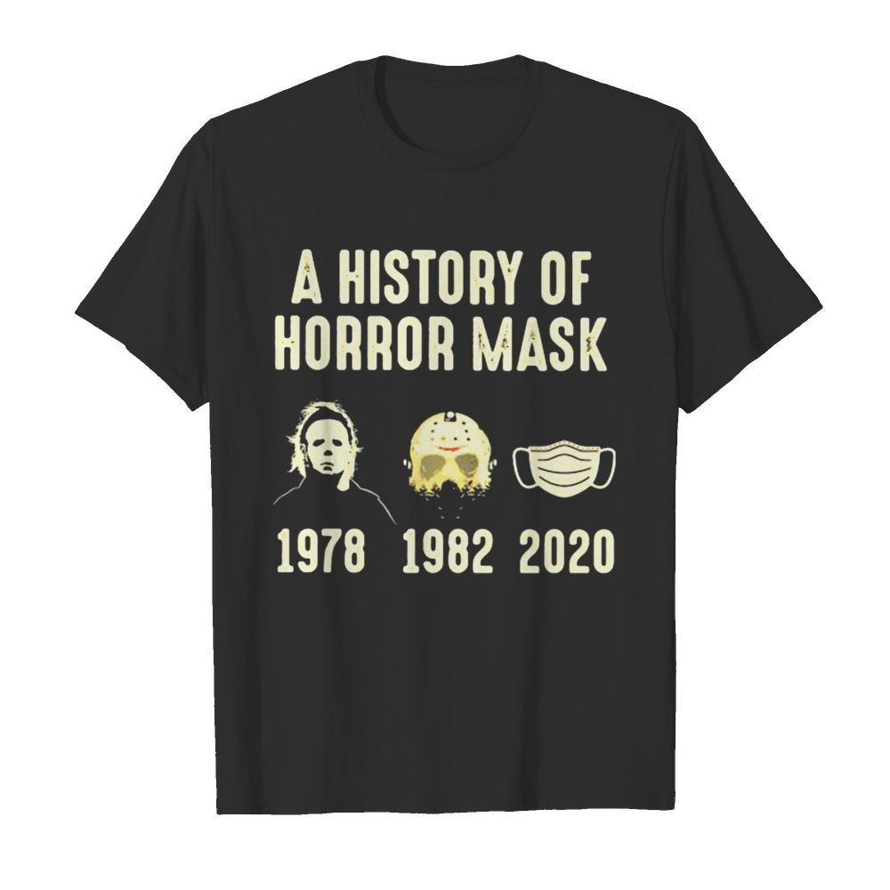 A History Of Horror Mask 1978 2020 shirt