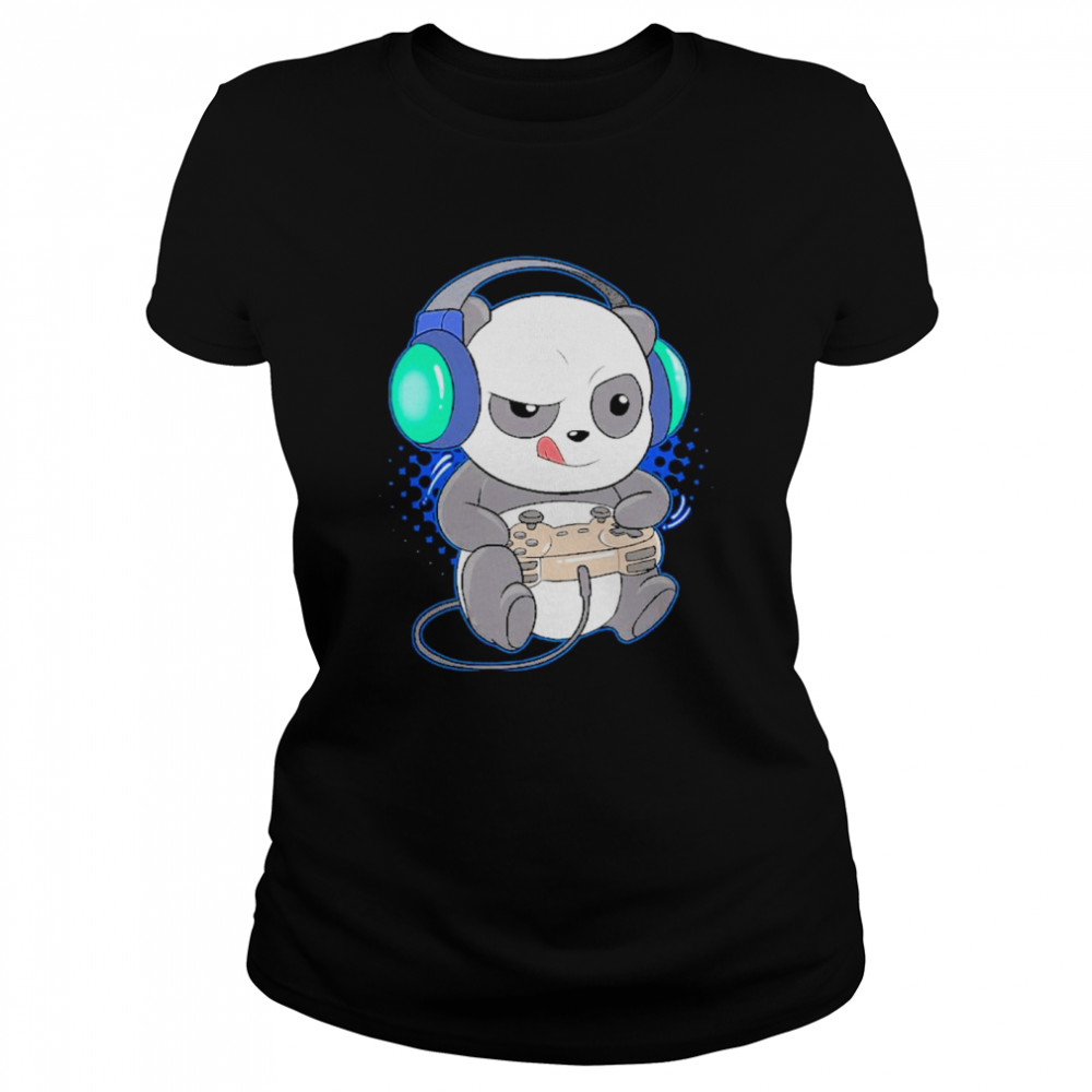 Adorable gaming panda  Classic Women's T-shirt