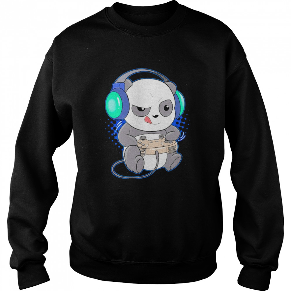 Adorable gaming panda  Unisex Sweatshirt