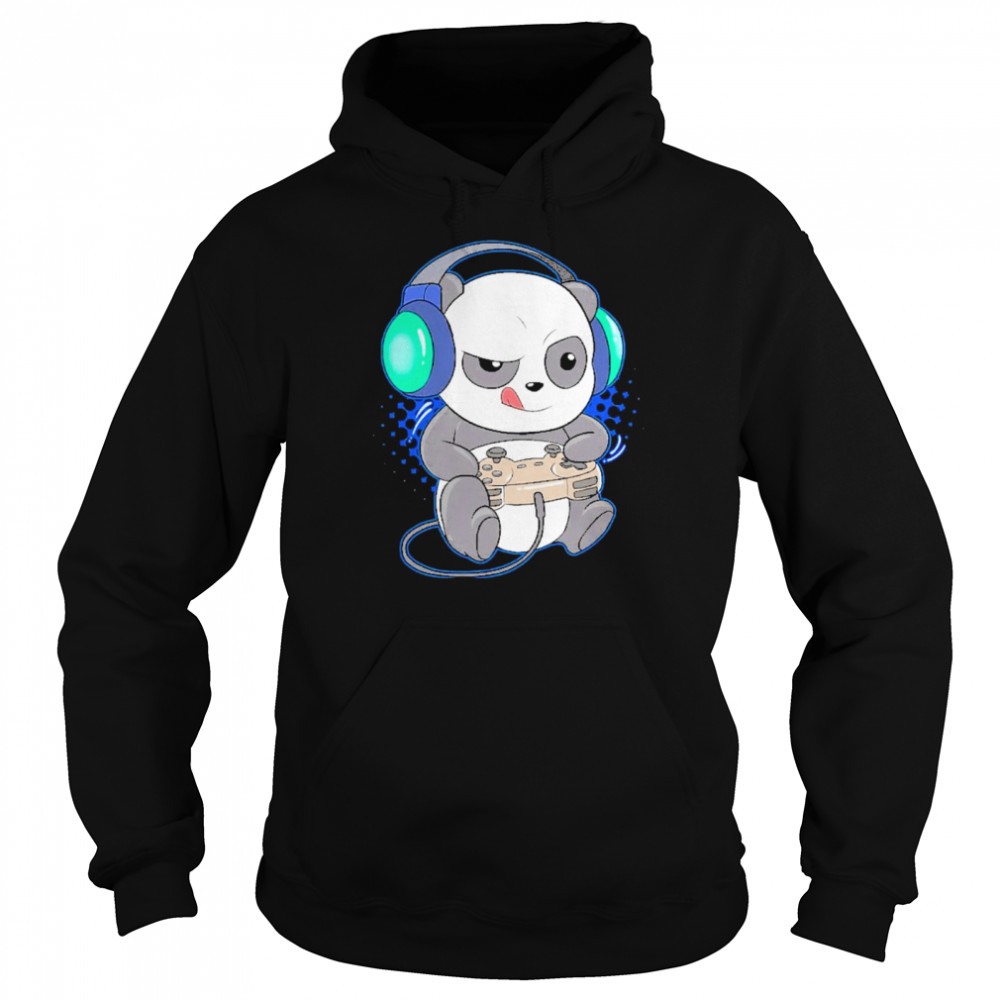 Adorable gaming panda  Unisex Hoodie