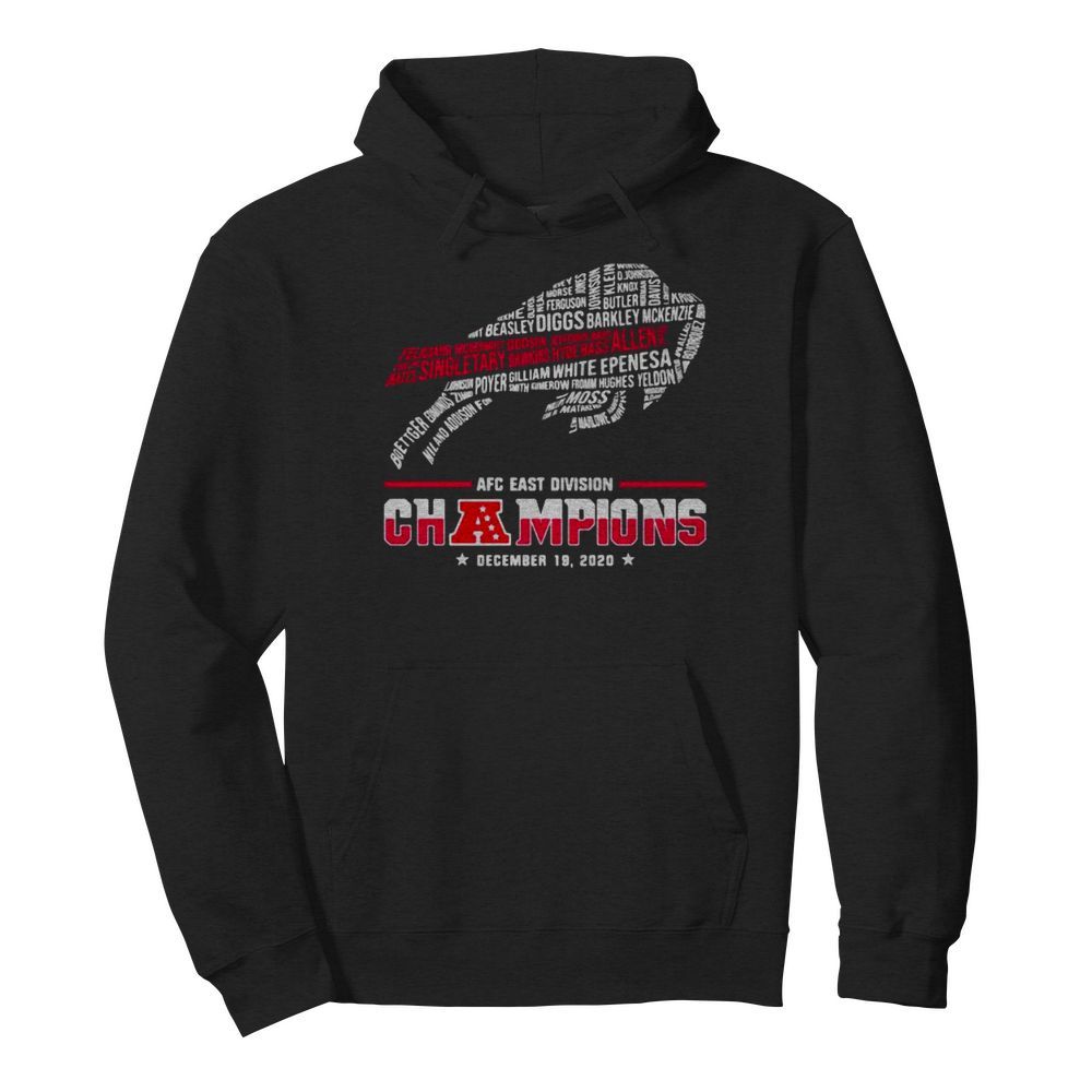 Afc East Division Champions December 2020 List City New York Symbol Buffalo  Unisex Hoodie