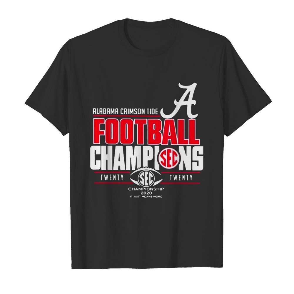 Alabama Crimson Tide 2020 SEC Football Champions shirt