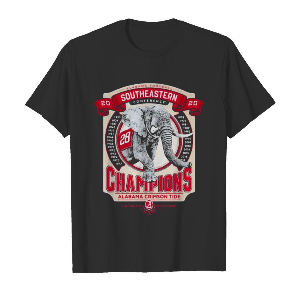 Alabama Football Southeastern Conference Champions Elephant shirt