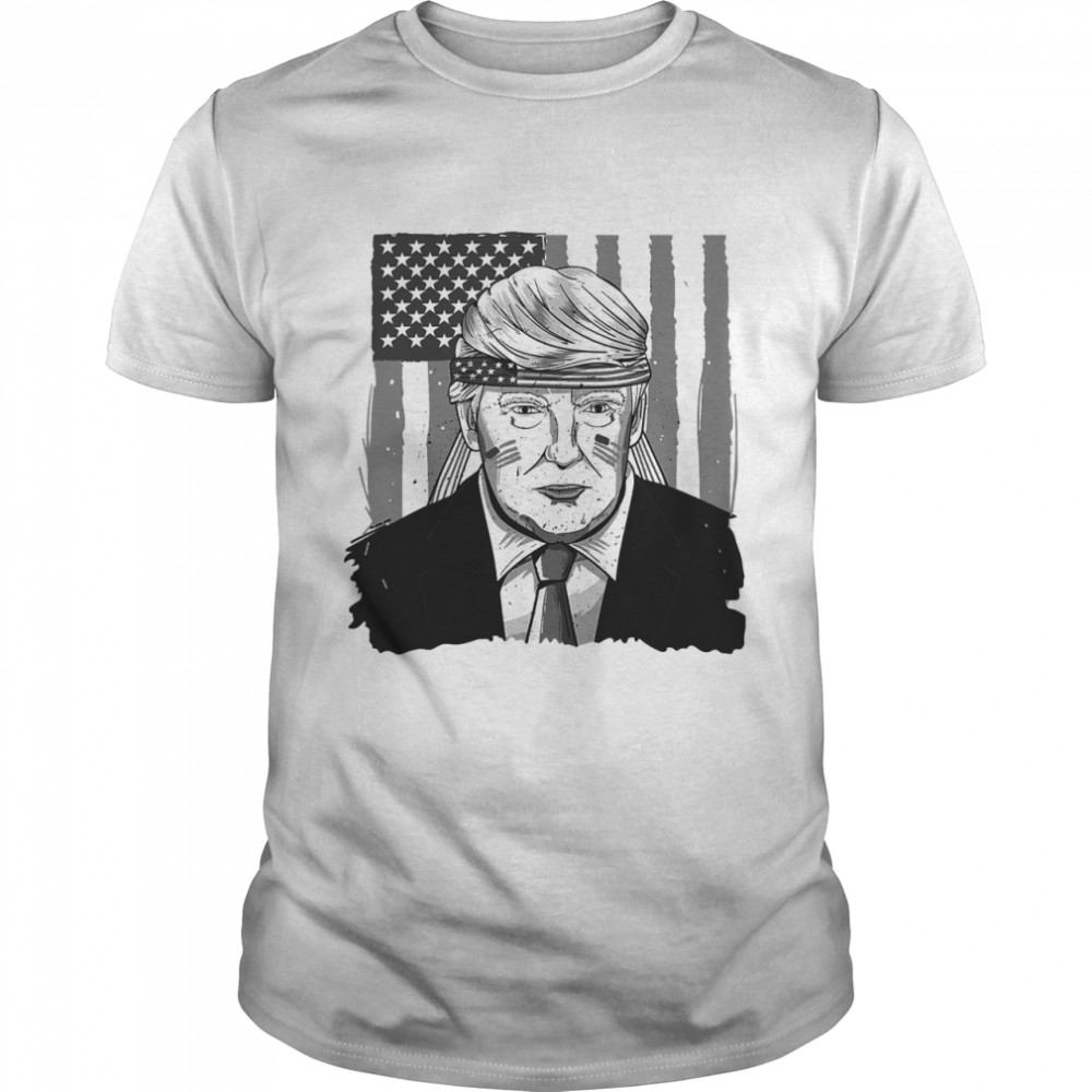 America Ribbon Usa Flag Donald Trump 2020 Graphic shirt