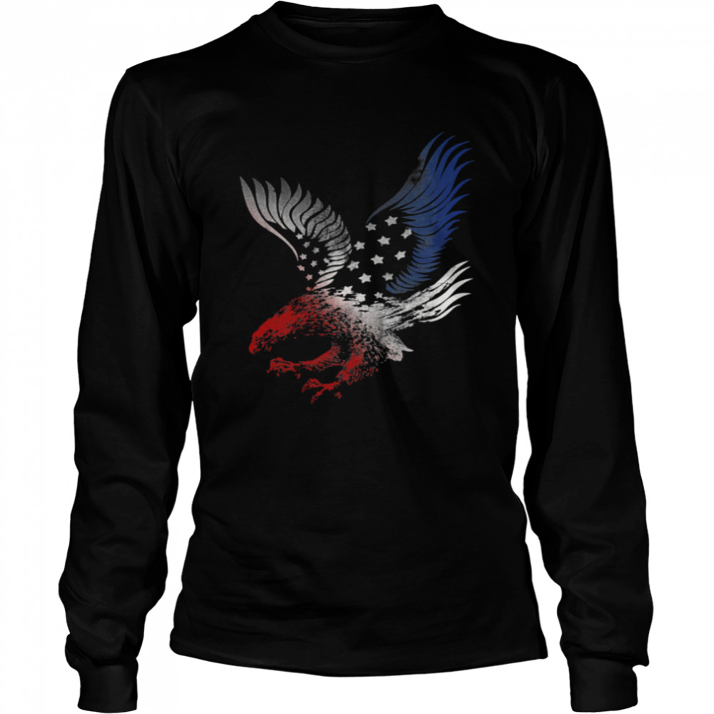 American Eagle Flag  Long Sleeved T-shirt