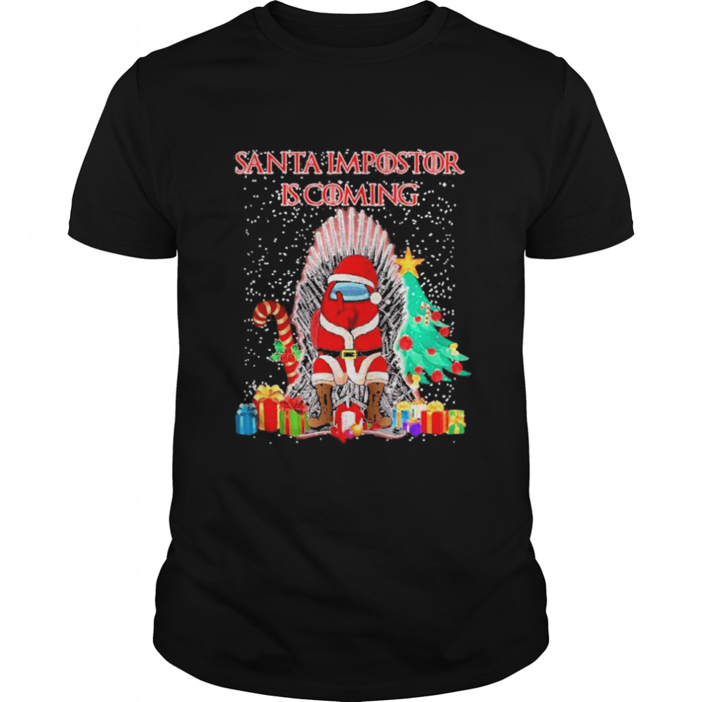 Among us santa impostor is coming merry christmas shirt