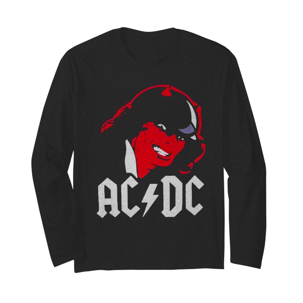 Angus Young Satan ACDC hard rock band  Long Sleeved T-shirt 