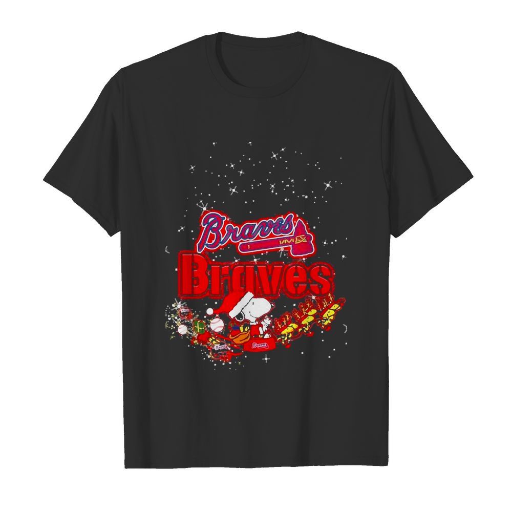 Atlanta Braves Snoopy Christmas shirt