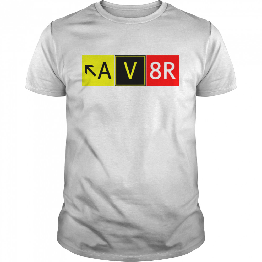 Aviation Pilot AV8R Taxiway Sign Graphic shirt