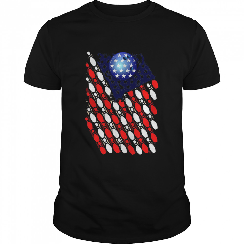 Awesome Bowling American Flag 2020 shirt