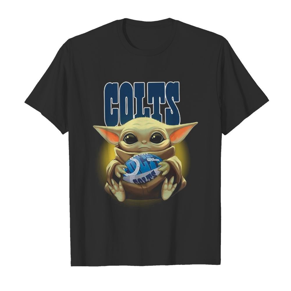 Baby Yoda Hug Rugby Indianapolis Colts shirt