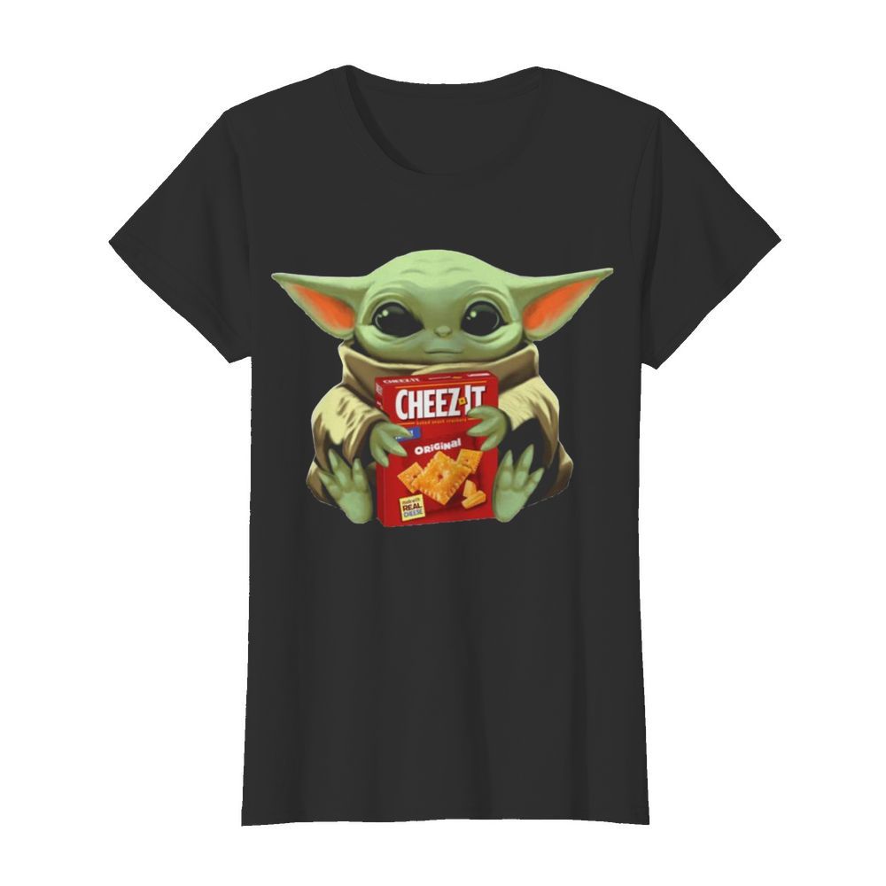 Baby Yoda Hugs Cheez It Box  Classic Women's T-shirt