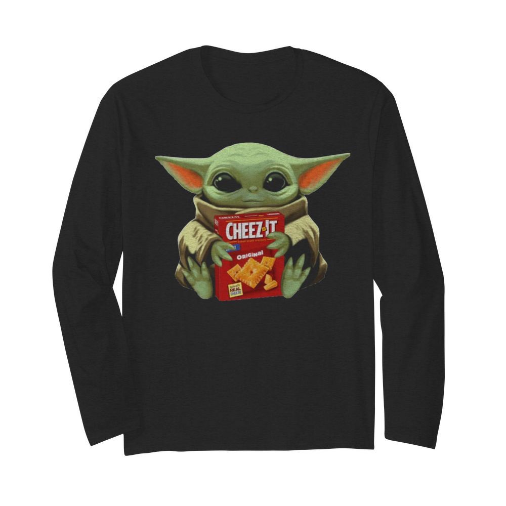 Baby Yoda Hugs Cheez It Box  Long Sleeved T-shirt 