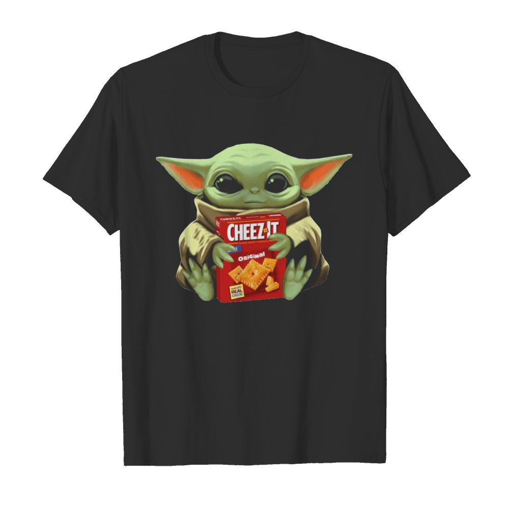 Baby Yoda Hugs Cheez It Box shirt