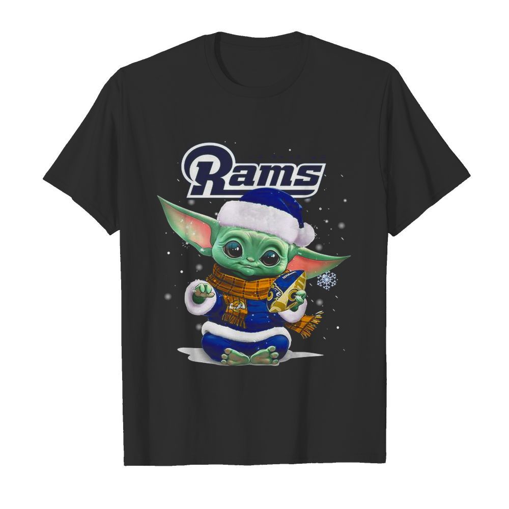 Baby Yoda Los Angeles Rams Football Christmas shirt