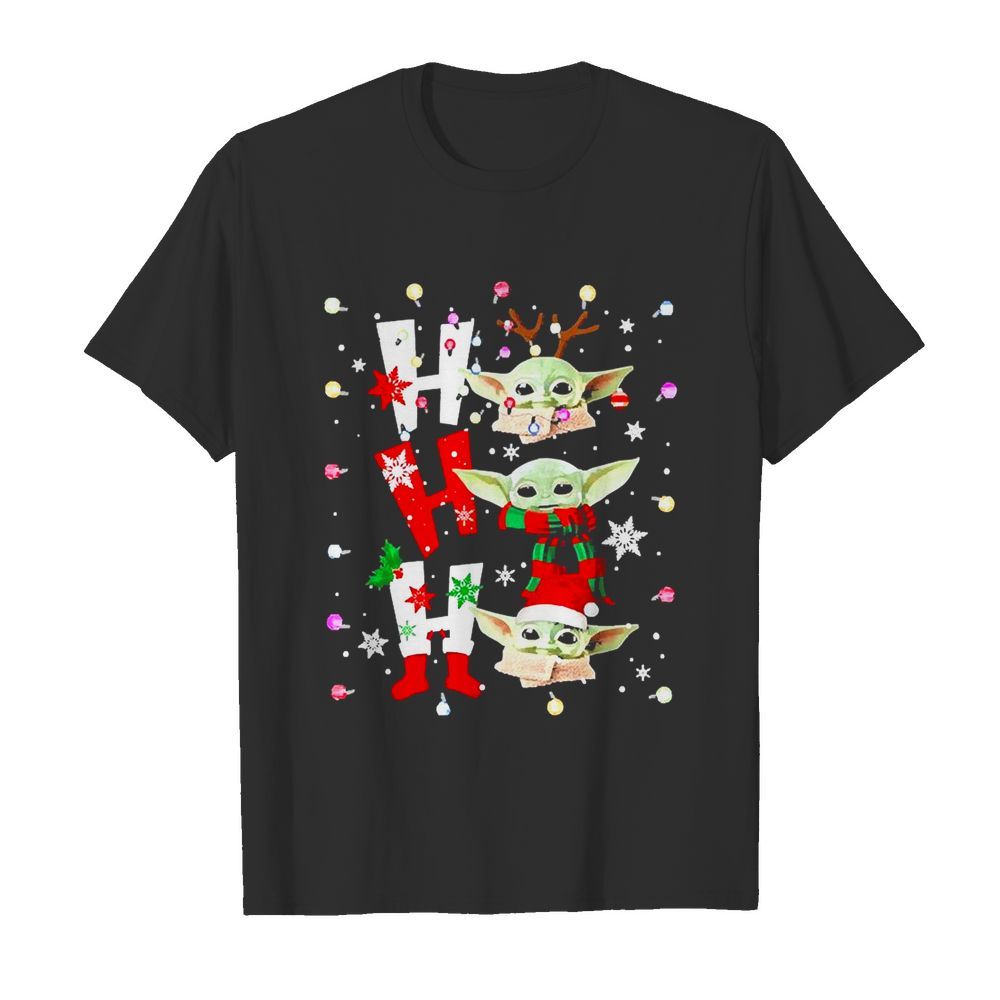 Baby Yoda ho ho ho Christmas shirt