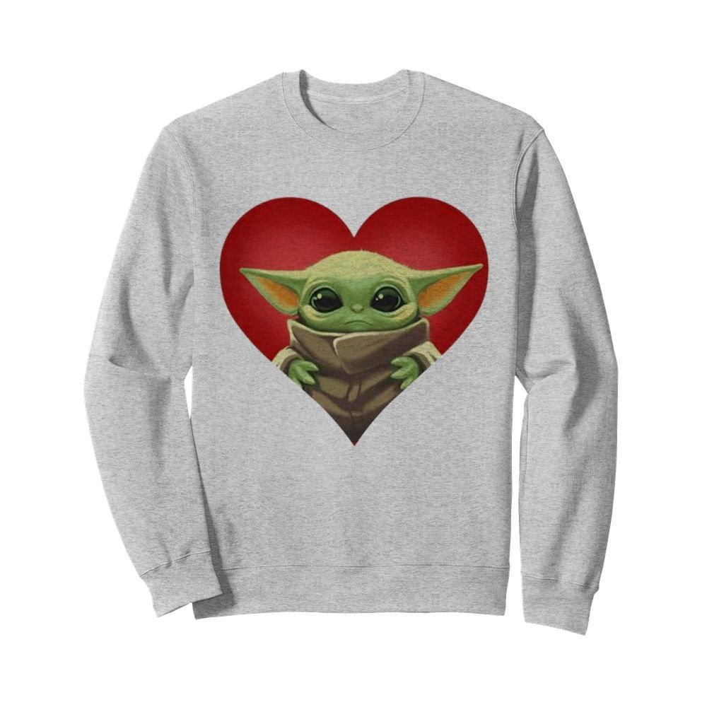 Baby yoda heart  Unisex Sweatshirt