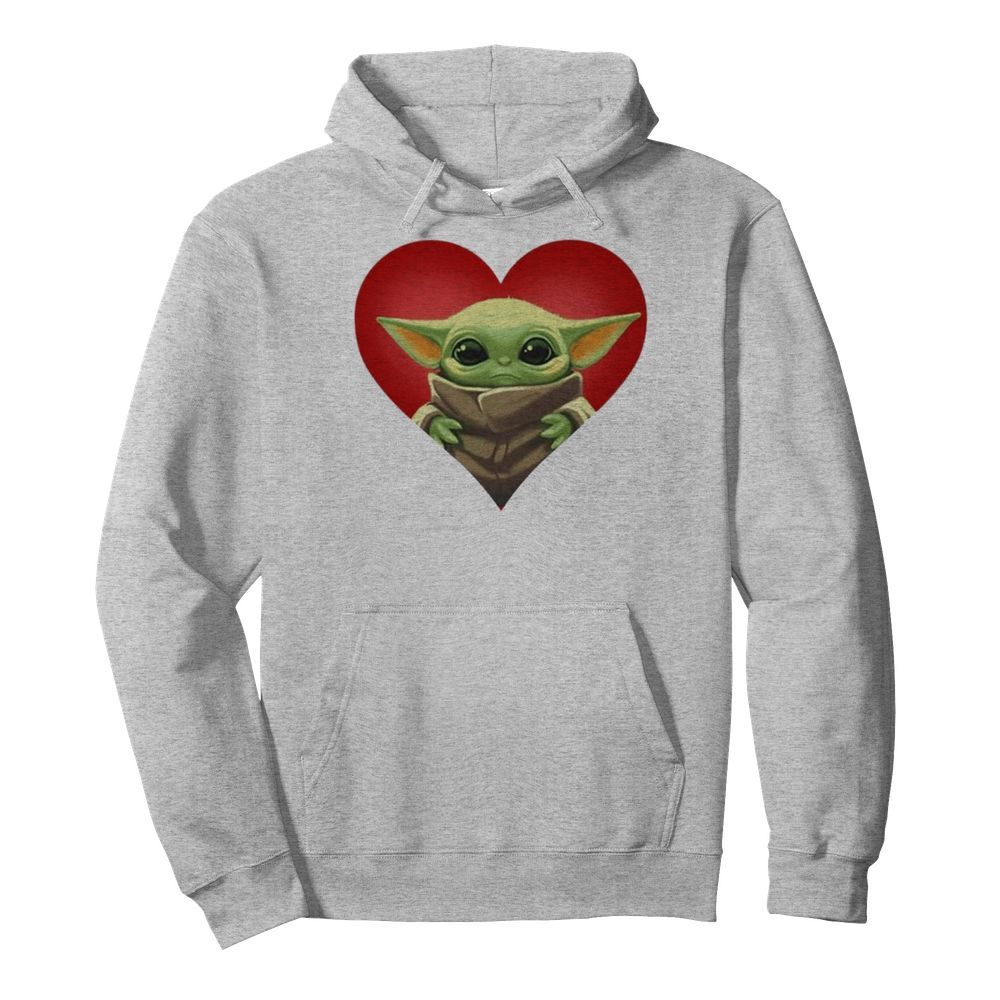 Baby yoda heart  Unisex Hoodie