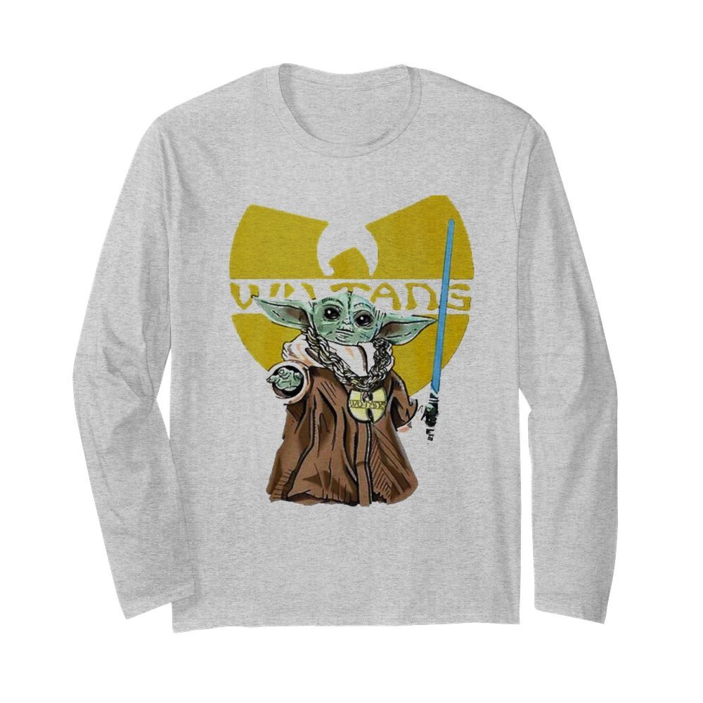 Baby yoda style wu-tang  Long Sleeved T-shirt 