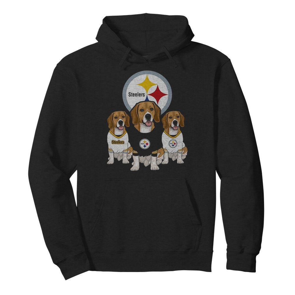 Beagle Pittsburgh Steelers Logo  Unisex Hoodie