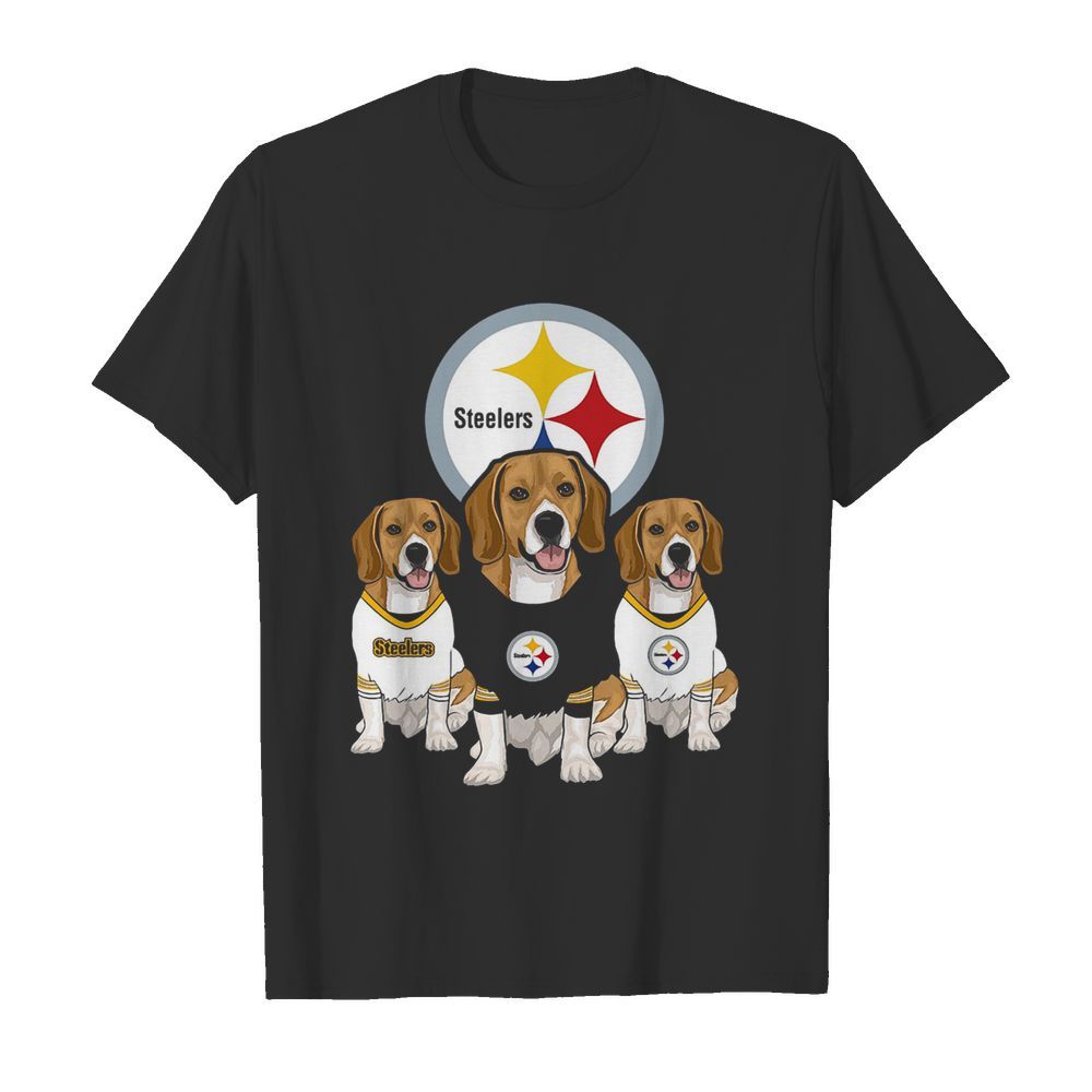 Beagle Pittsburgh Steelers Logo  Classic Men's T-shirt