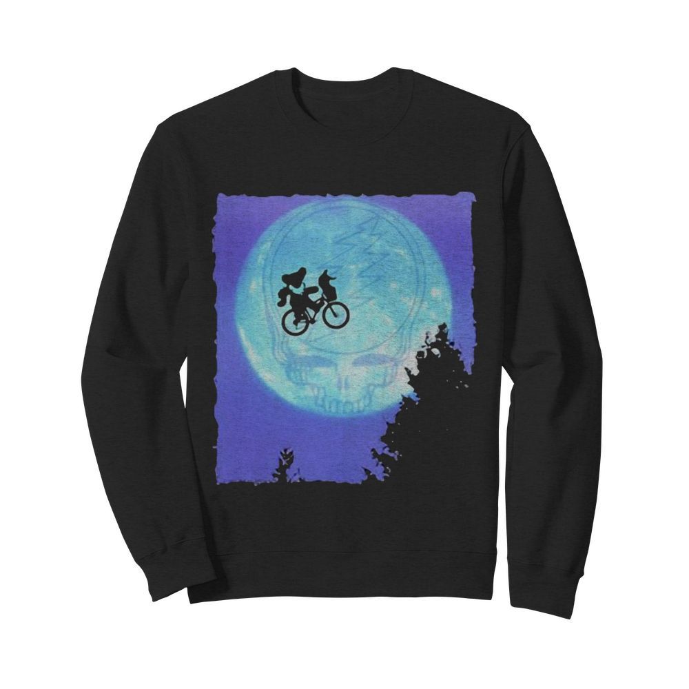 Bear Cycling The Moon Grateful Dead  Unisex Sweatshirt