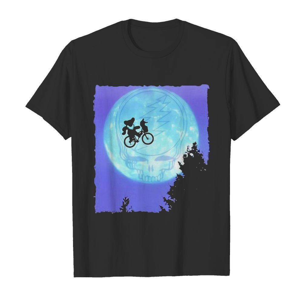 Bear Cycling The Moon Grateful Dead  Classic Men's T-shirt